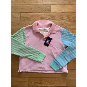 NWT Teddy Fresh Cropped Terry Polo M